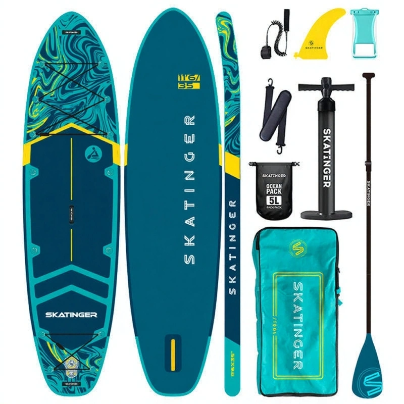 Универсальный сап борд Skatinger Serial Blue 11'6 с веслом