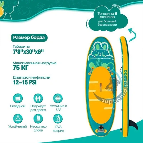 Детский сапборд Seasee KIDS 7'8 Mint