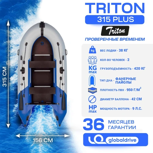 Лодка ПВХ ТРИТОН Plus 315 8463