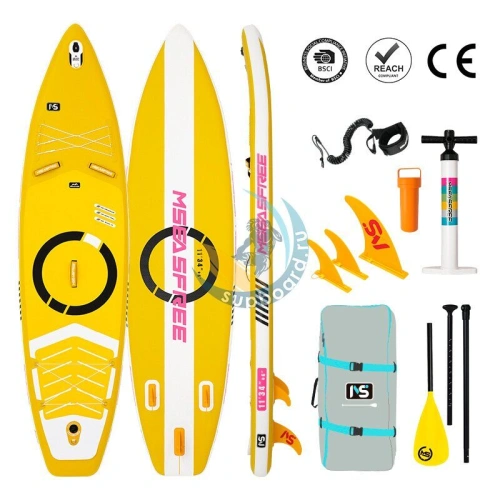 SUP борд с веслом Mseasfree Minimax 11 Yellow