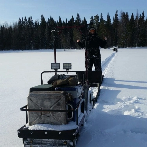 Мотобуксировщик MOTODOG 500 (13 л.с. передний привод)