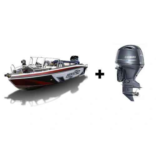 Комплект Алюминиевая лодка (катер) Mikatsu (Микатсу) 590 (Z99) Premium + мотор Yamaha F115BETL