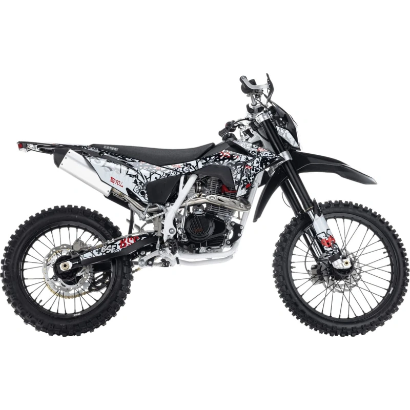 Мотоцикл кроссовый эндуро BSE Z10L Graffiti White (172 FMM) 21/18 2593282