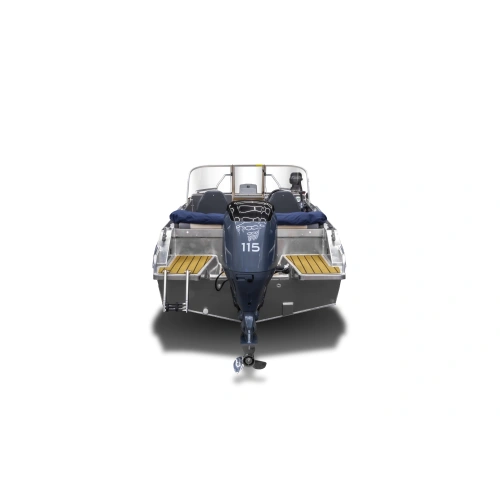 Комплект Алюминиевая лодка (катер) Mikatsu (Микатсу) 590 (Z99) Premium + мотор Hidea HDEF 115 FEL-T EFI