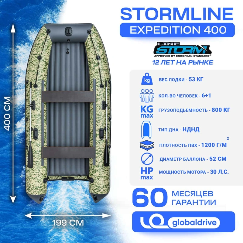 Лодка ПВХ STORMLINE Air Expedition 400 2583479
