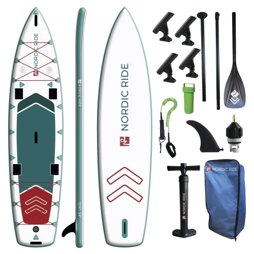 Надувной SUP Nordic Ride Fisher 12'6 с веслом