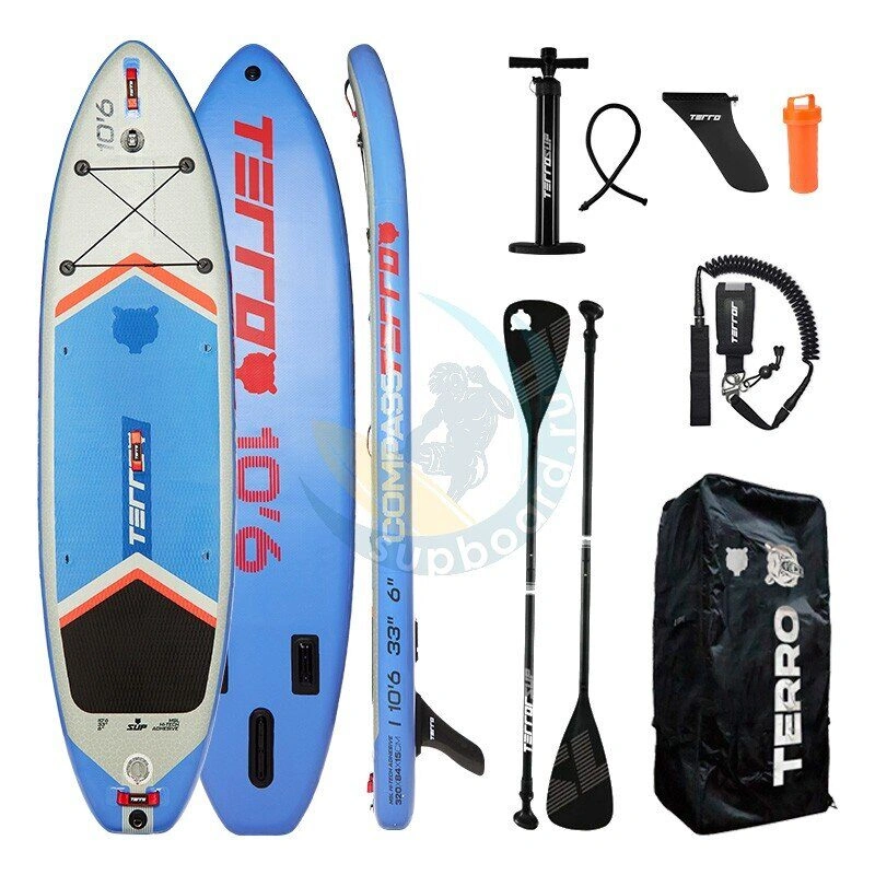 Универсальная надувная сап доска Terro Compass Blue 10'6
