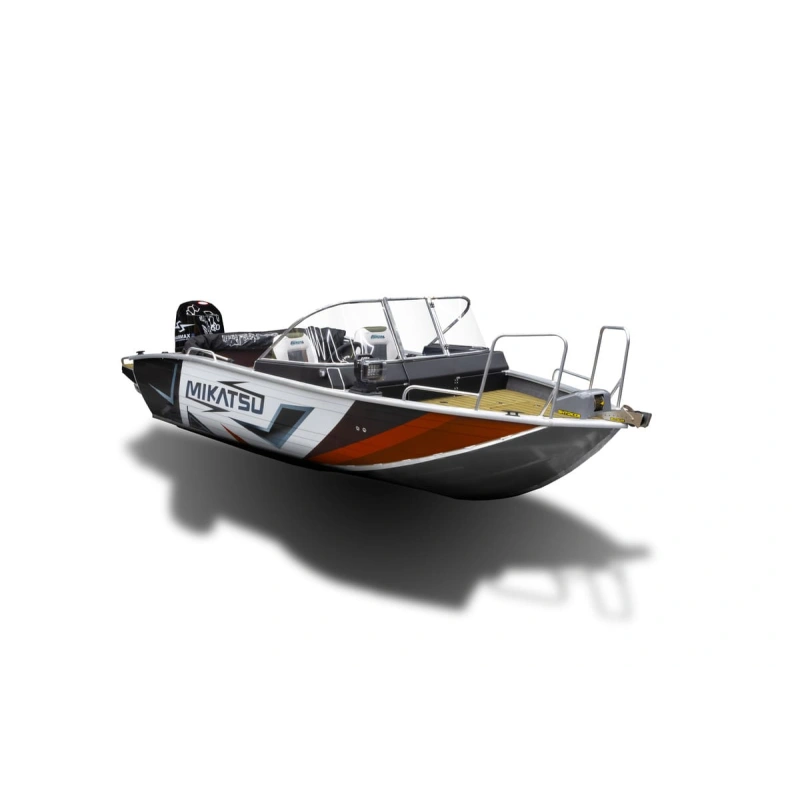 Комплект Алюминиевая лодка (катер) Mikatsu (Микатсу) 475 (Z43) Premium + мотор Hidea HDEF60FUEL-T EFI