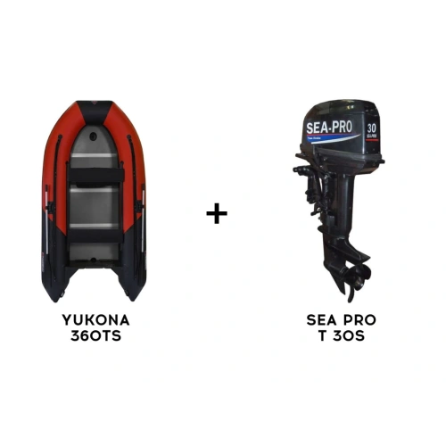Лодка ПВХ YUKONA 360TS + 2х-тактный лодочный мотор SEA PRO Т 30S