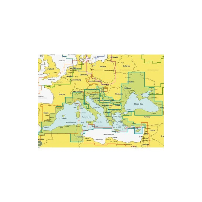 Карта Navionics+ 43XG Средиземное море