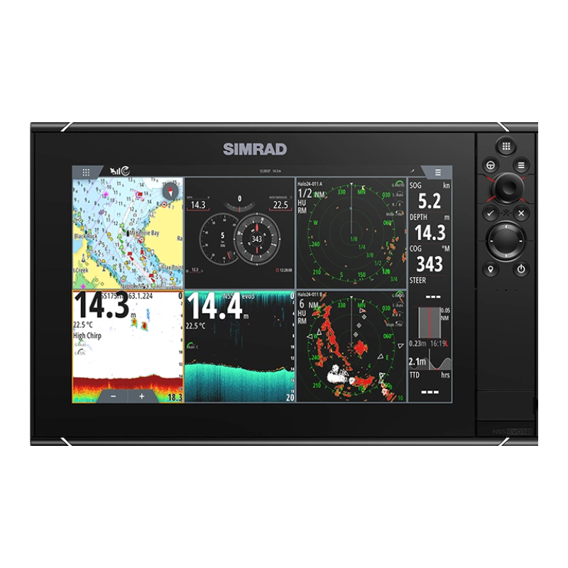 Эхолот-картплоттер Simrad NSS12 EVO3S COMBO MFD,WORLD с датчиком Active Imaging 3 в 1