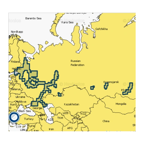 Карта Navionics+ 52XG Европейская часть России