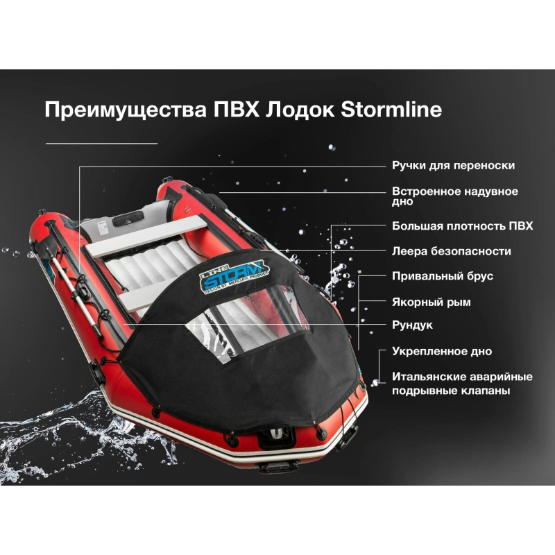 Лодка ПВХ STORMLINE Air Classic 430 (2024) 8205